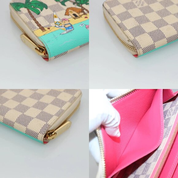 LOUIS VUITTON Damier Azur Vivienne Zippy Wallet Long Wallet N40507 Auth 126659 - Picture 15 of 15